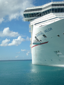 The Carnival Valor cruise ship.