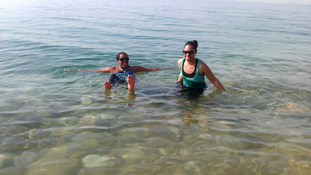 Floating in the Dead Sea!!