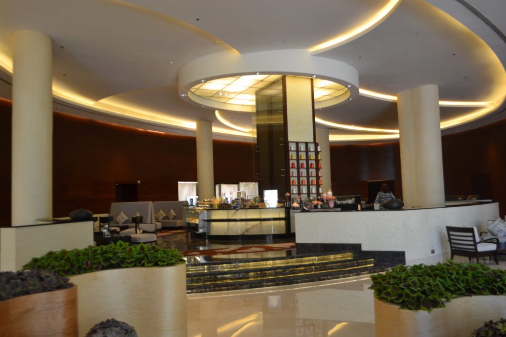 Enjoy some dates and coffee in the lobby.