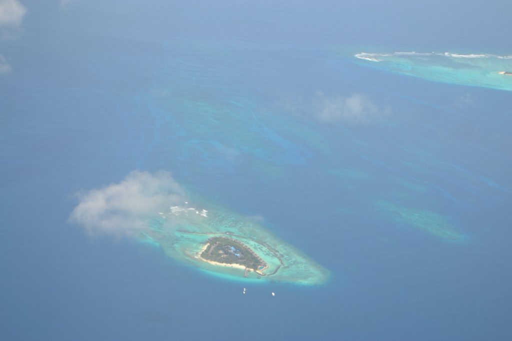 The island views from the seaplane were fabulous.