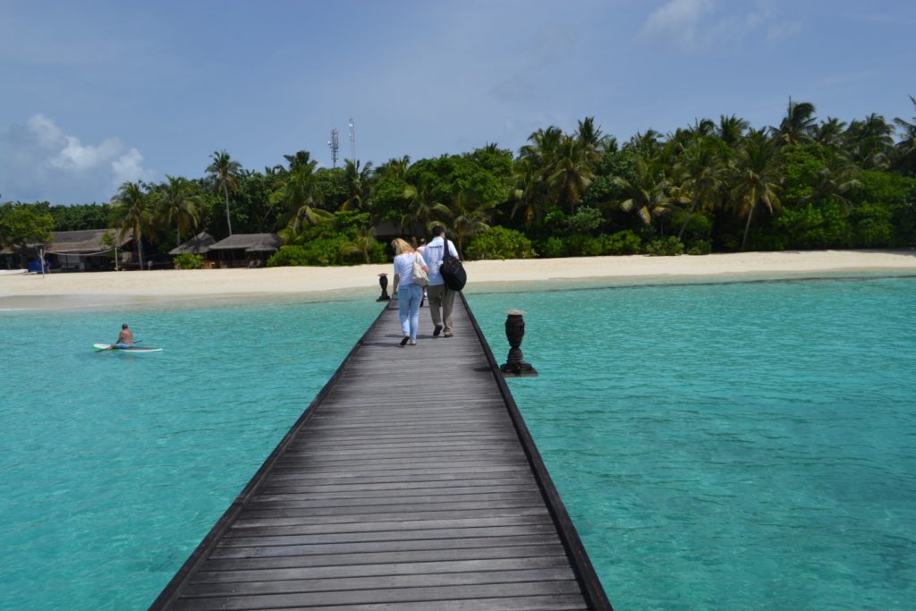 Port entry to paradise Reethi Beach resort.