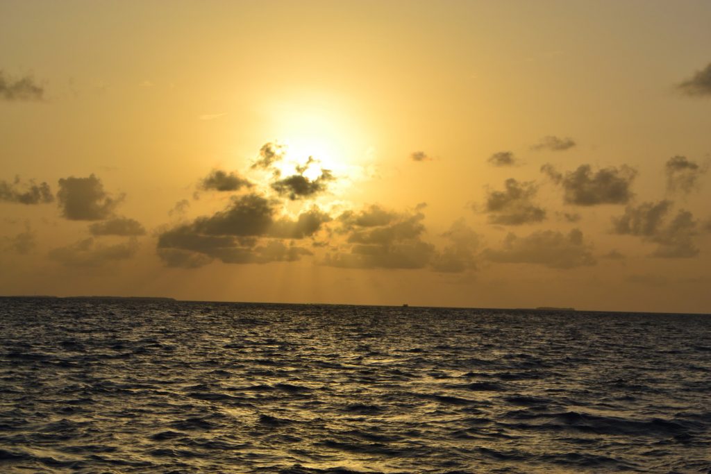 Sunset while out on boat cruise.