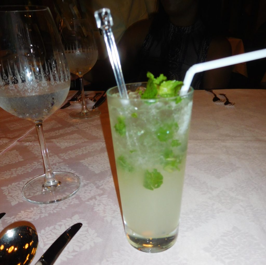 Champagne mojito, can you say yum!