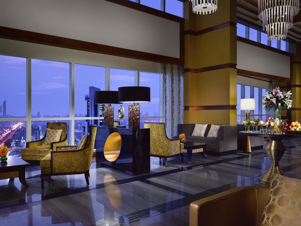 The luxurious Dusit club lounge. 