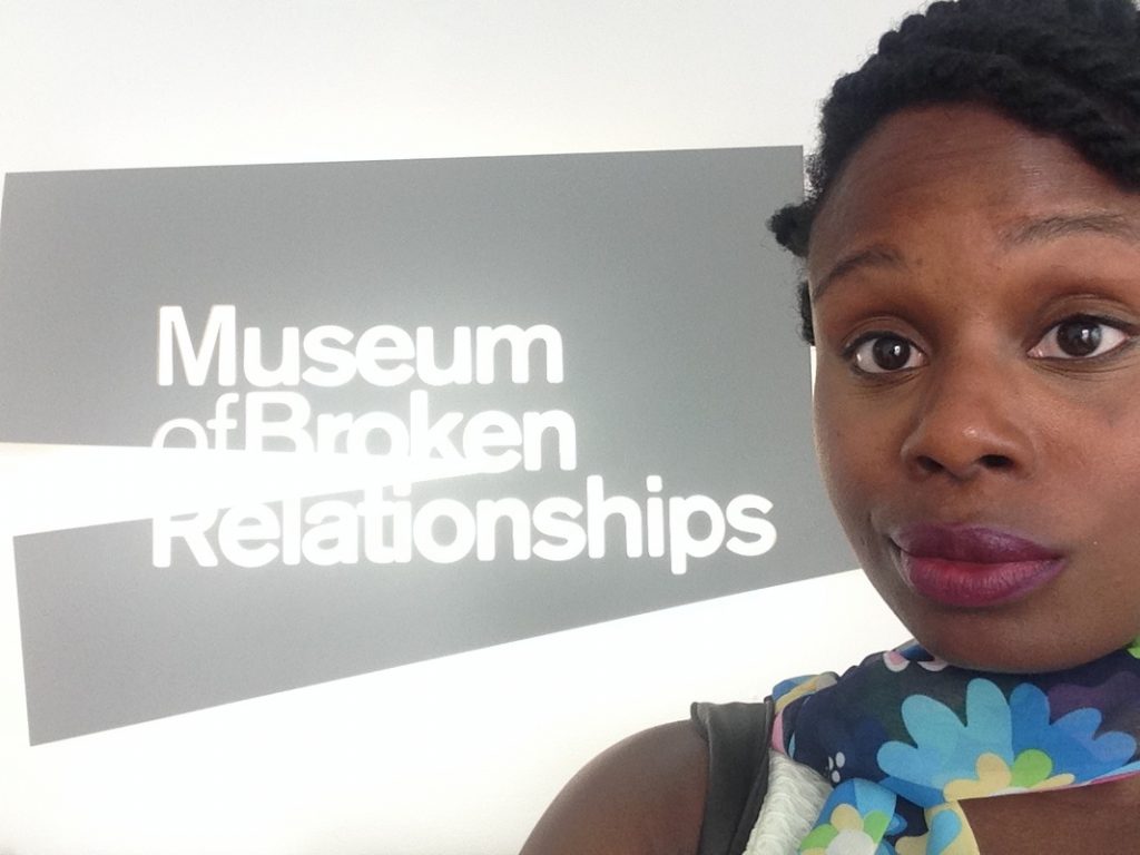 Eliana at the Broken Relationships Museum.