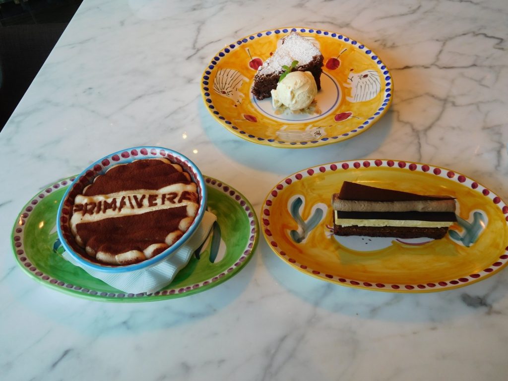 Amazing dessert options at Primavera, review coming soon.