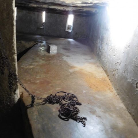 This was the living quarters for 75 slaves at one time.
