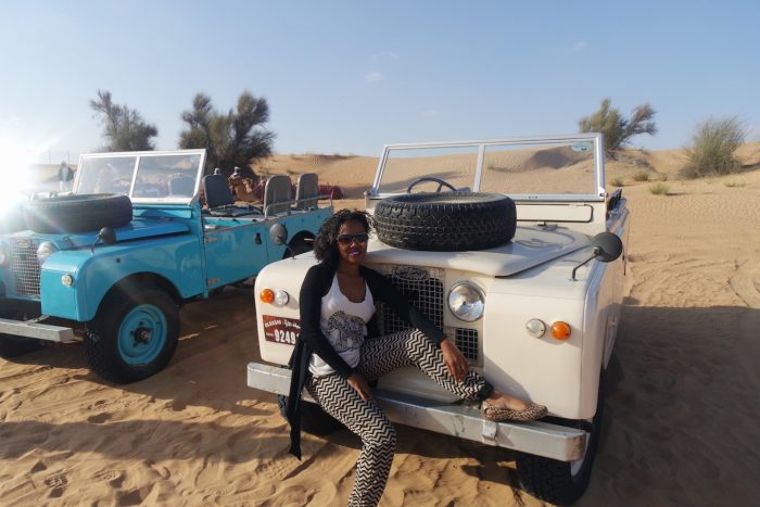 Kenya on a Dubai desert safari.