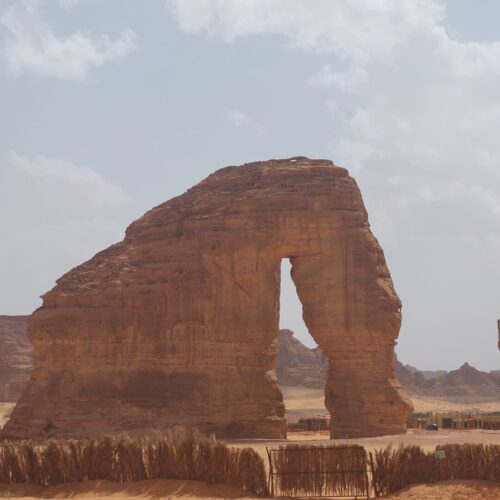 The beautiful Elephant Rock in AlUla. 