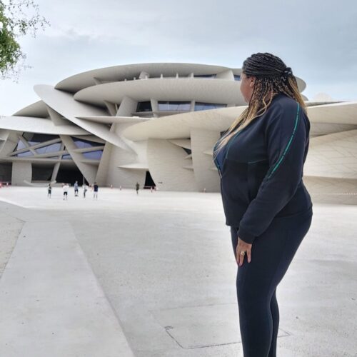 Myself at the National Museum of Qatar. 