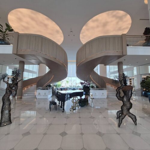 Hotel lobby of St. Regis Muscat.