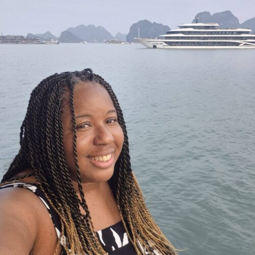 Selfie on my Halong Bay cruise.